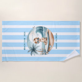 Toalha De Praia Baby on Board Beach Club Baby Shower