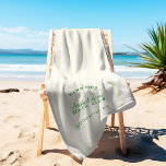 Toalha De Praia Bachelorette Yelloe e Green Retro Modern<br><div class="desc">Esta toalha de praia fusse sem esforço o encanto retrorreflector com uma moderna torção da praia, apresentando uma na moda de matizes amarelas e verdes. Ideal para comemorações à beira-mar, esta toalha adiciona um toque divertido à sua experiência de solteira. Feito com estilo e funcionalidade em mente, é o acessório...</div>