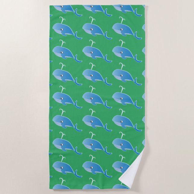 Toalha De Praia Baleia - Beach Towel (Frente)