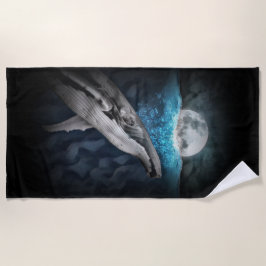 Toalha De Praia Baleia Por Luar