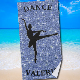Toalha De Praia Ballerina Dance Beach Towel com nome