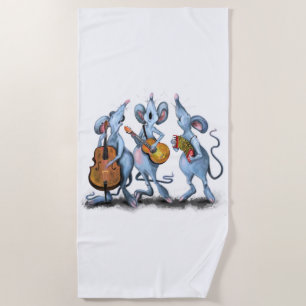Toalha De Praia Banda Romântica Engraçada - Desenho Animal de Ca