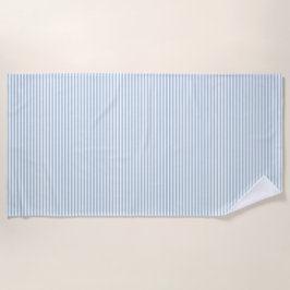 Toalha De Praia Bandas Azuis Brancas