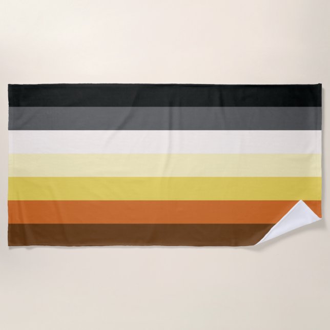 Toalha De Praia Bandas do Orgulho de Urso (Frente)