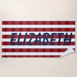 Toalha De Praia Bandas Em Abstrato Beach Towel