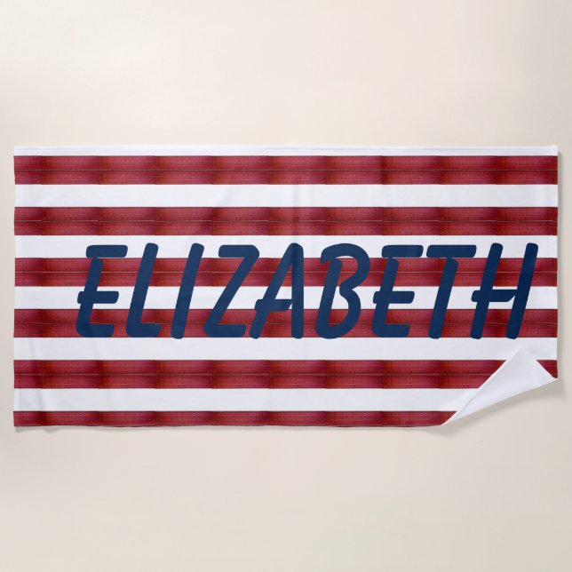 Toalha De Praia Bandas Em Abstrato Beach Towel (Frente)