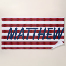 Toalha De Praia Bandas Em Abstrato Beach Towel