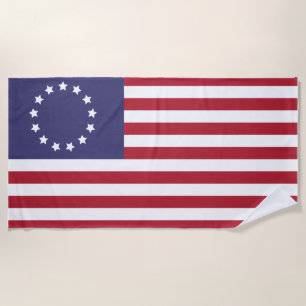 Toalha De Praia Bandeira 1776 americana da bandeira de Betsy
