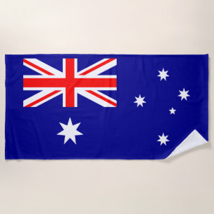 Toalha De Praia Bandeira Australiana Patriótica