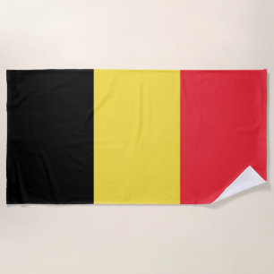 Toalha De Praia Bandeira Belga Patriótica