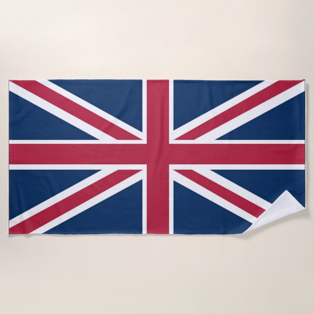 Toalha De Praia bandeira britânica (Frente)