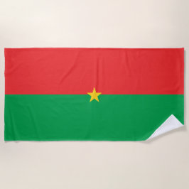 Toalha De Praia Bandeira Burkina Faso