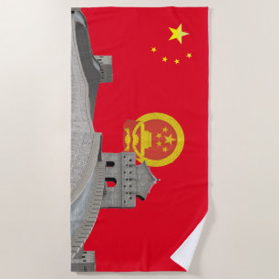Toalha De Praia Bandeira chinesa