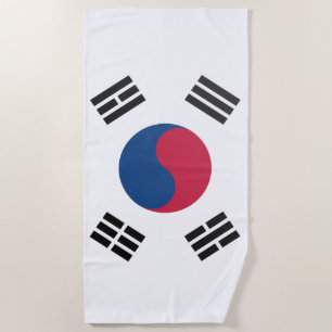 Toalha De Praia Bandeira coreana sul