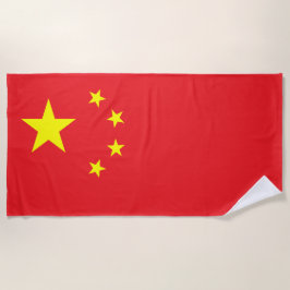Toalha De Praia Bandeira da China