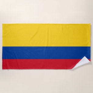Toalha De Praia Bandeira da Colômbia - Bandera da Colômbia