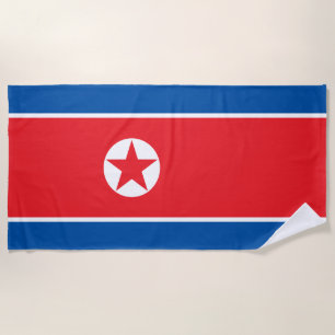 Toalha De Praia Bandeira da Coreia do Norte
