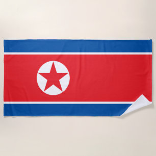 Toalha De Praia Bandeira da Coreia do Norte