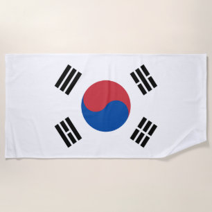 Toalha De Praia Bandeira da Coreia do Sul