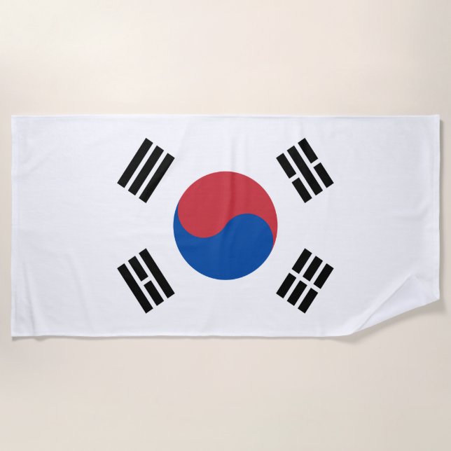 Toalha De Praia Bandeira da Coreia do Sul (ROK) (Frente)