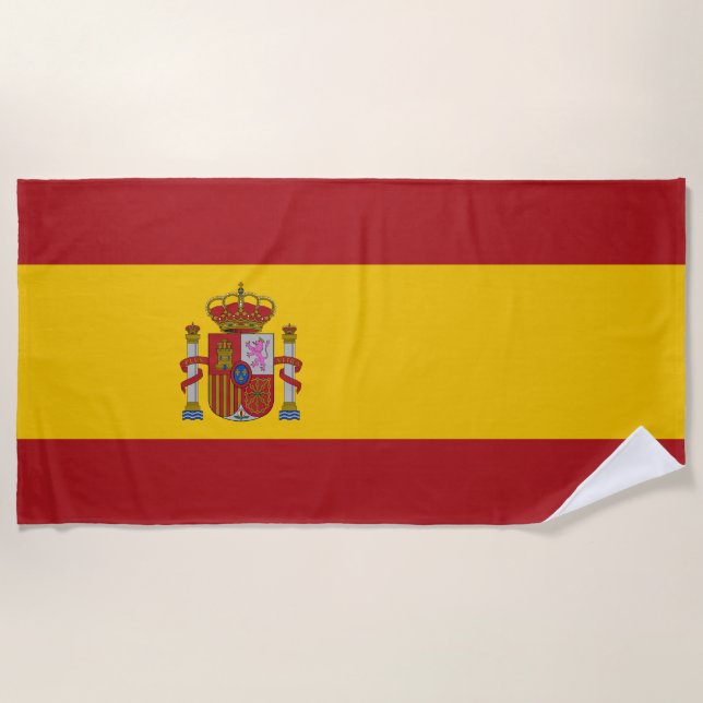 Toalha De Praia Bandeira da Espanha (Frente)