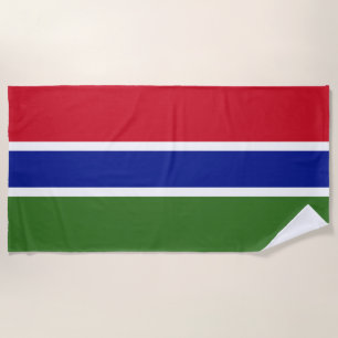 Toalha De Praia Bandeira da Gâmbia