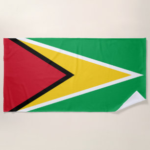 Toalha De Praia Bandeira da Guiana