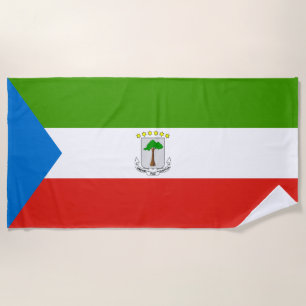Toalha De Praia Bandeira da Guiné Equatorial