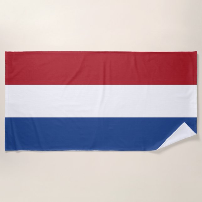 Toalha De Praia Bandeira da Holanda (Frente)