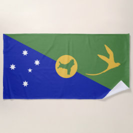 Toalha De Praia bandeira da Ilha do Natal
