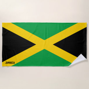 Toalha De Praia Bandeira da Jamaica Esplêndido Patriótico