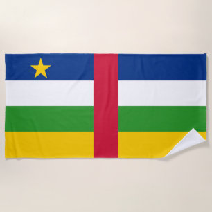 Toalha De Praia Bandeira da República Centro-Africana