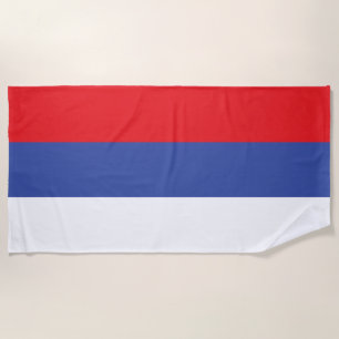 Toalha De Praia Bandeira da República Sérvia