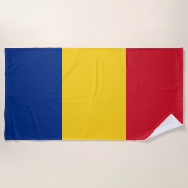 Toalha De Praia Bandeira da Romênia (Frente)