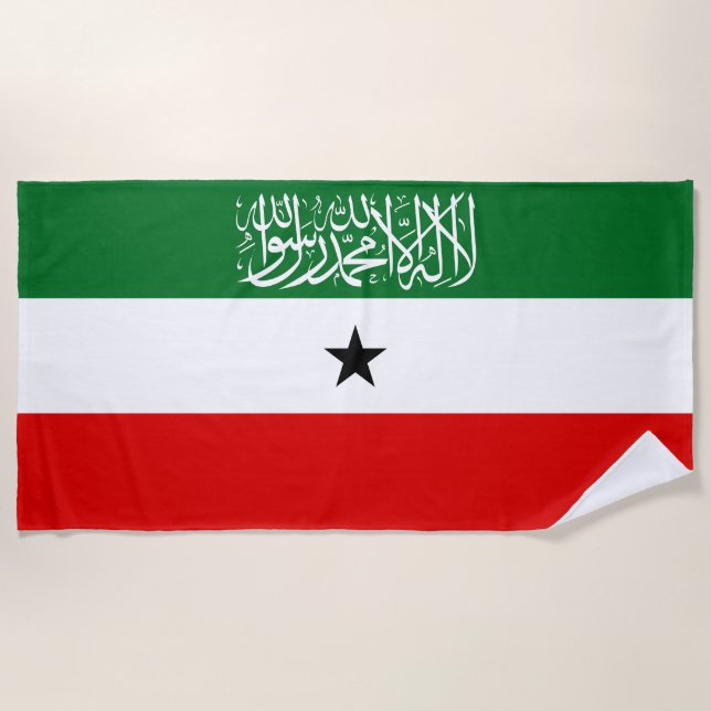 Toalha De Praia Bandeira da Somalilândia (Frente)