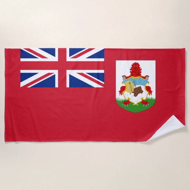 Toalha De Praia Bandeira das Bermudas (Frente)