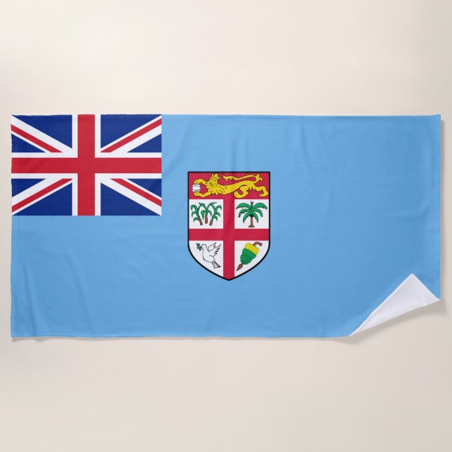 Toalha De Praia Bandeira das Fiji (Frente)