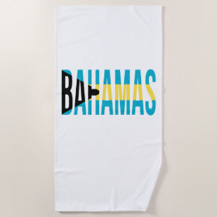 Toalha De Praia Bandeira das Ilhas Bahamas Vacantes
