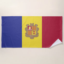 Toalha De Praia Bandeira de Andorra