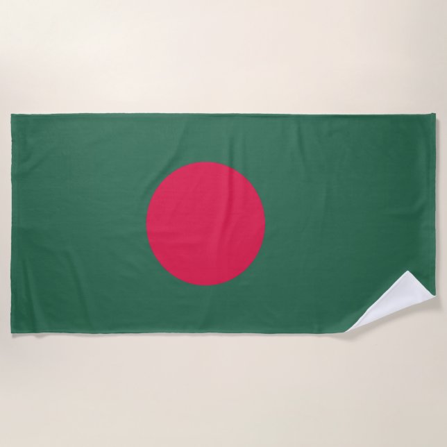 Toalha De Praia bandeira de Bangladesh (Frente)