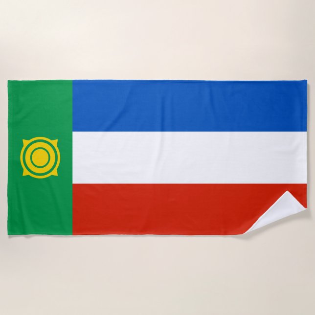 Toalha De Praia Bandeira de Cacássia (Frente)