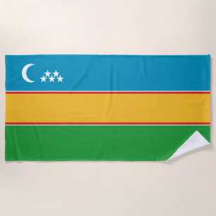 Toalha De Praia Bandeira de Karakalpakstan