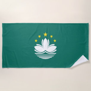 Toalha De Praia Bandeira de Macau