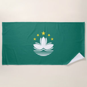 Toalha De Praia Bandeira de Macau