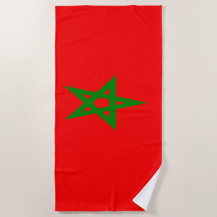 Toalha De Praia Bandeira de Marrocos