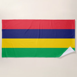 Toalha De Praia Bandeira de Maurícia