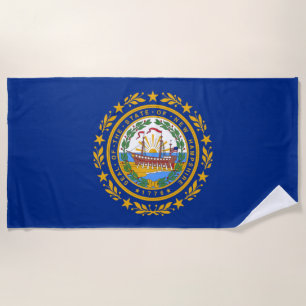 Toalha De Praia Bandeira de New Hampshire