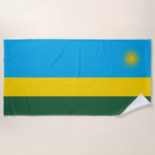Toalha De Praia Bandeira de Ruanda