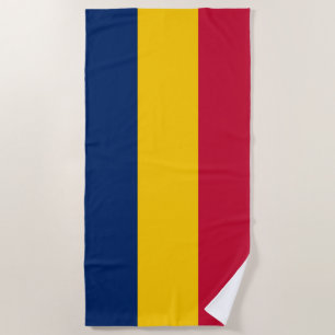 Toalha De Praia Bandeira do Chade (País Africano)