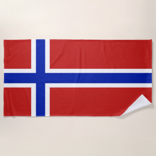Toalha De Praia Bandeira do escandinavo de Noruega